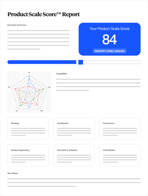 Product Scale Score report preview